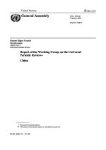 Tibet Bureau Geneva, 04:21 PM 9/L/t999, Yet, another Submission thumbnail of Report of WG on the UPR First Cycle