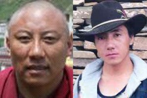 Left, Lobsang Jinpa, and right, Lolo, before imprisonment