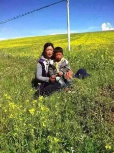 In the picture: Woekar Kyi and her four-year-old son in an undated photo