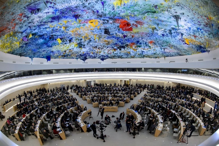 The 33rd session of Human Rights Council is being held from 13 to 30 September in Geneva. [AFP] 