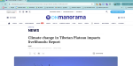 Climate change in Tibetan Plateau impacts livelihoods: Report… Climate change in Tibetan Plateau impacts livelihoods: Report…